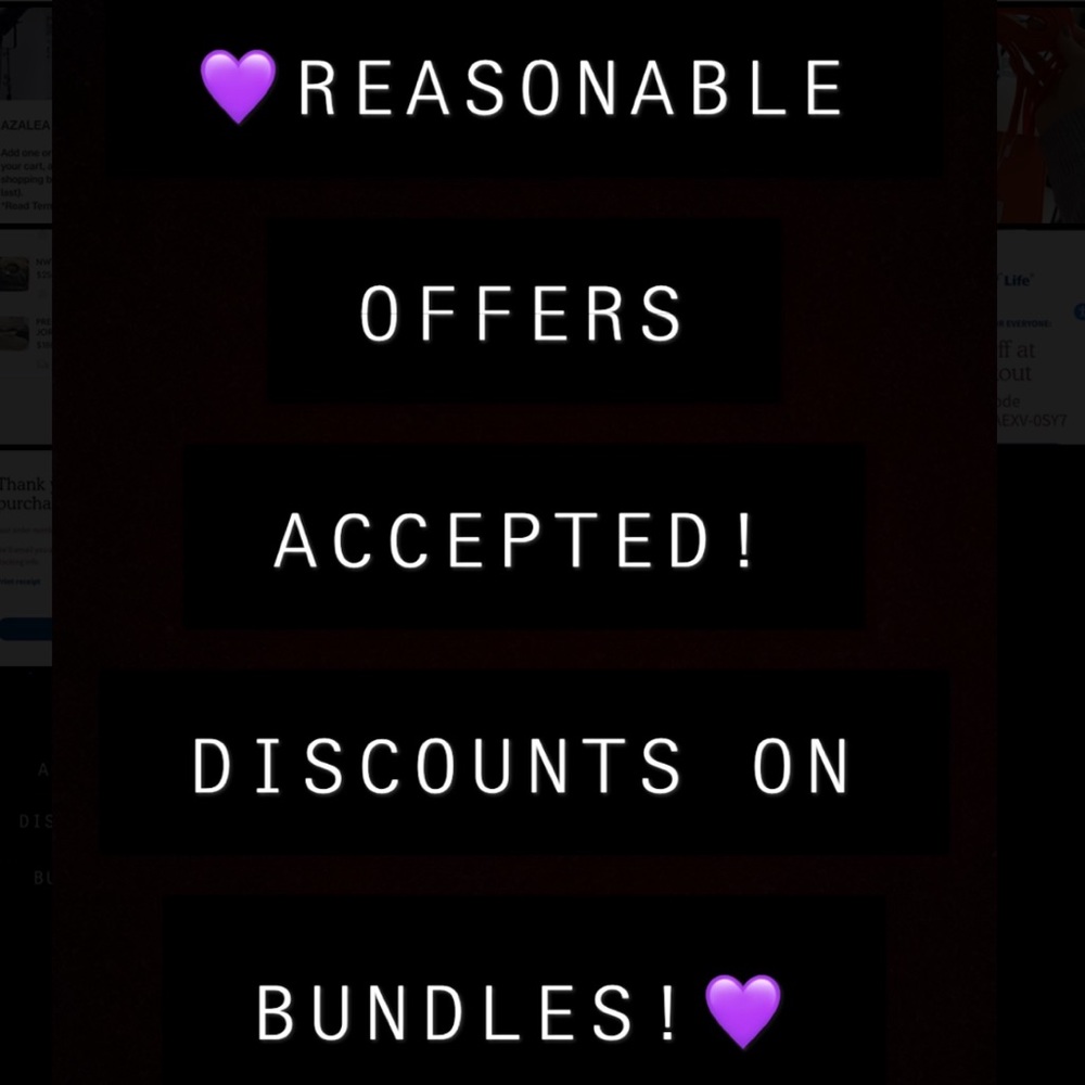 REASONABLE OFFERS ACCEPTED! DEALS ON BUNDLES!